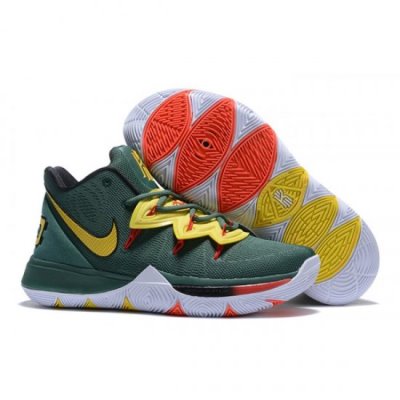 Nike Erkek Kyrie 5 Gorge Yeşil / Metal Altın / Kırmızı Basketbol Ayakkabısı Türkiye - TCX6EWQF